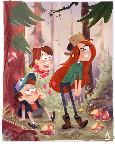 wendy pines|wendy corduroy and dipper kiss.